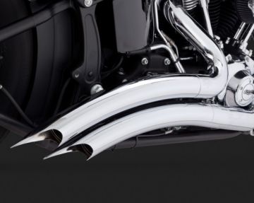 Vance & Hines 2014 Heritage Softail Classic BIG RADIUS 2-INTO-2 Krom Egzoz 26059