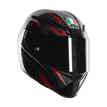 AGV GT-Veloce Txt Black/Gunmetal/Red Full Face Kask