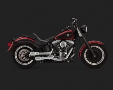 Vance & Hines 2014 Heritage Softail Classic HI-OUTPUT GRENADES 2-INTO-2 Krom Egzoz 16846