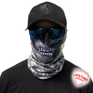 SA Company Grey Digital Skull Yüz Maskesi