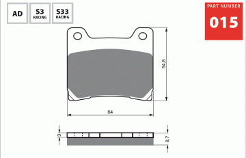 Yamaha Xvs 1100 Dragstar 00-07 Gold Arka Fren Balatası 015 S3 Serisi