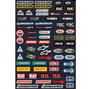 Universal Yarış Grenajı Sponsor Sticker Seti