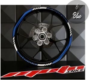 GP Racing Jant Sticker Design 5 - Mavi
