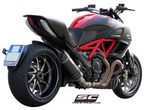 Ducati Diavel SC Project Oval Slip On Egzoz - Karbon