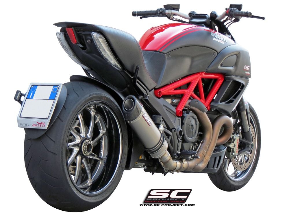 Ducati Diavel SC Project Oval Slip On Egzoz - Titanyum