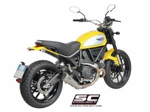 Ducati Scrambler SC Project Conic Slip On Egzoz - Titanyum