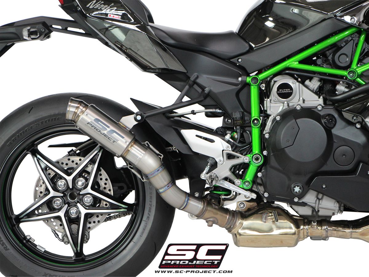 Kawasaki H2 SC Project GP70-R Egzoz - Titanyum
