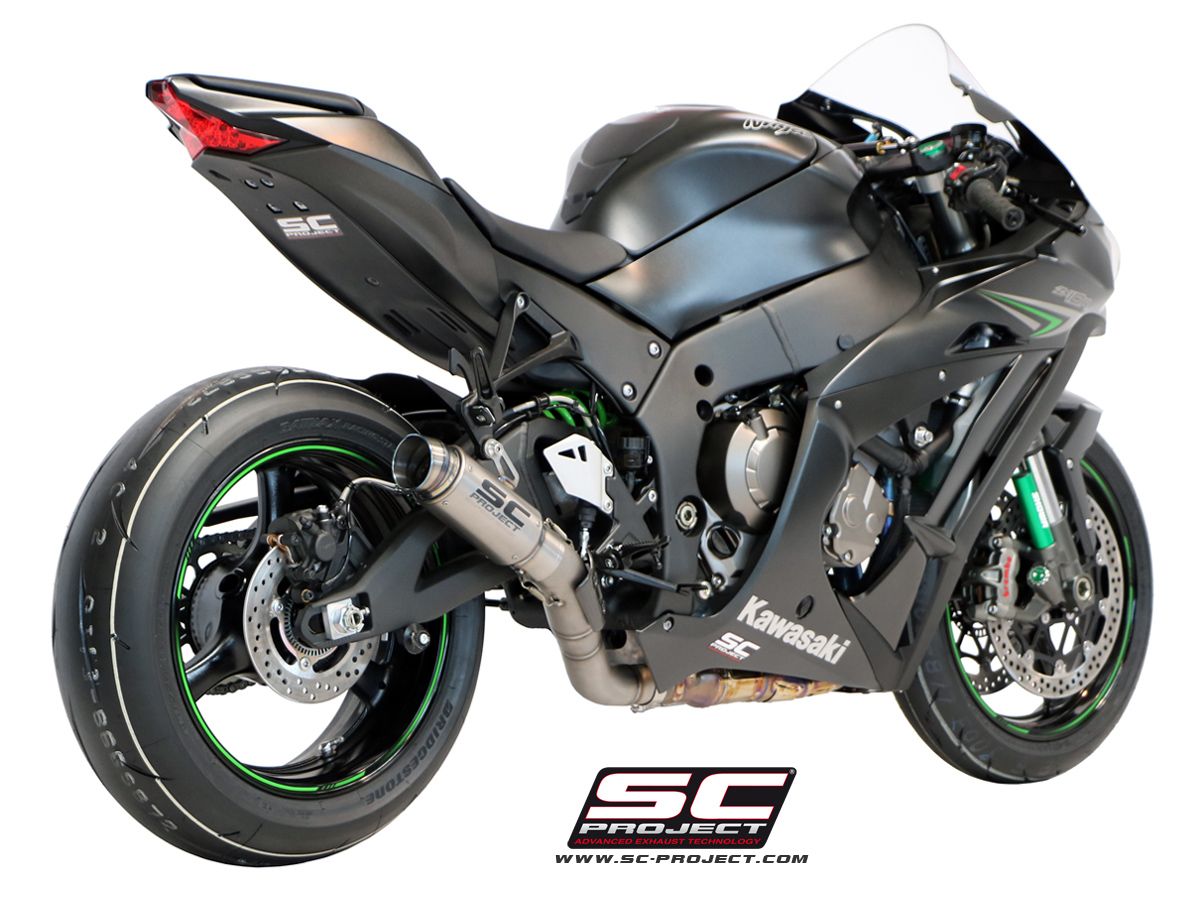 Kawasaki Ninja ZX-10R SC Project GP70-R Slip On Egzoz - Titanyum +