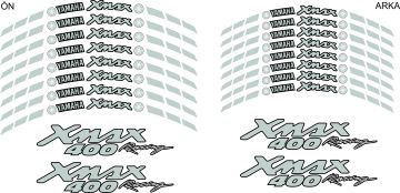 Yamaha Xmax 400 Jant Sticker Seti