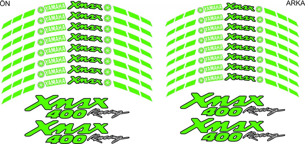 Yamaha Xmax 400 Jant Sticker Seti