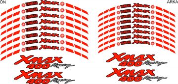 Yamaha Xmax 400 Jant Sticker Seti