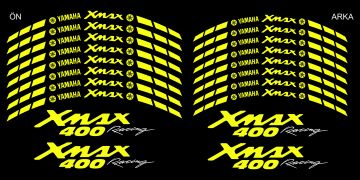 Yamaha Xmax 400 Jant Sticker Seti