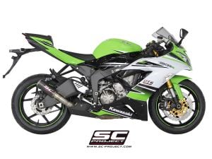 Kawasaki Ninja ZX-6R 636 SC Project CR-T Slip On Egzoz - Karbon