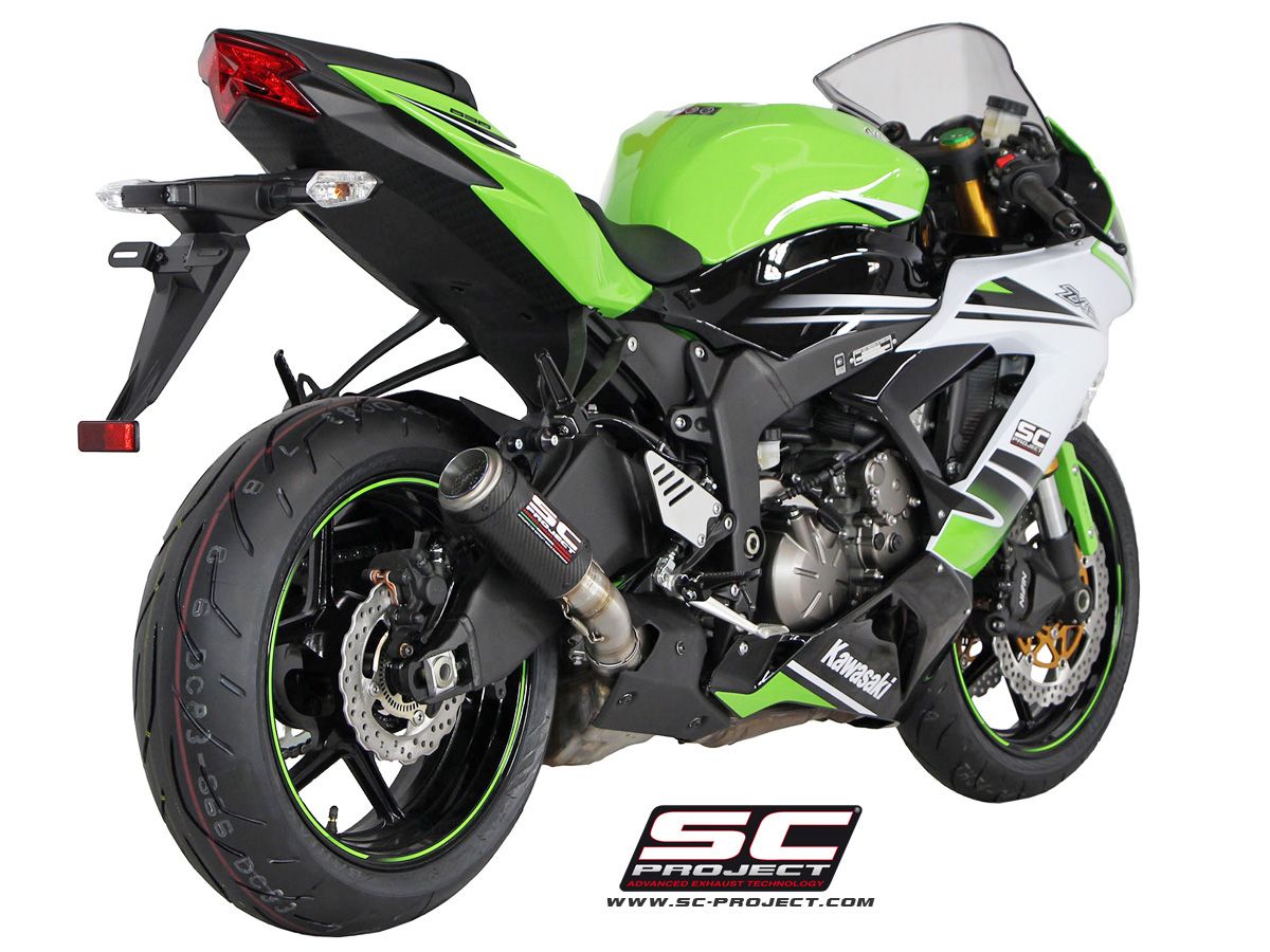 Kawasaki Ninja ZX-6R 636 SC Project CR-T Slip On Egzoz - Karbon