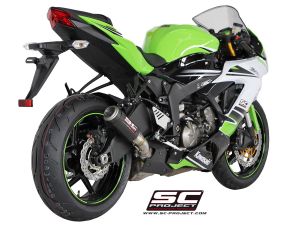 Kawasaki Ninja ZX-6R 636 SC Project CR-T Slip On Egzoz - Karbon