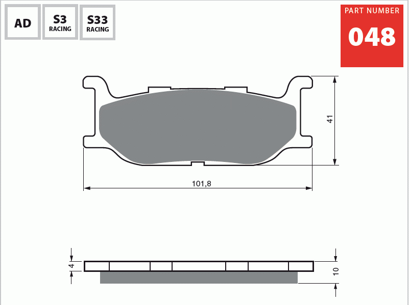 Yamaha Xvs 650 Dragstar 97-04 Gold Ön Fren Balatası 048 S3 Serisi