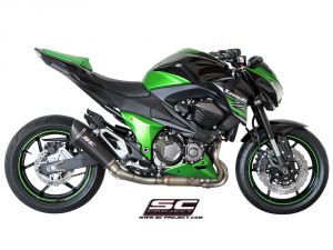 Kawasaki Z800 SC Project Conic Slip On Egzoz - Mat Karbon + Link Pipe