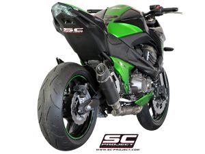 Kawasaki Z800 SC Project Oval Slip On Egzoz - Mat Karbon + Link Pipe