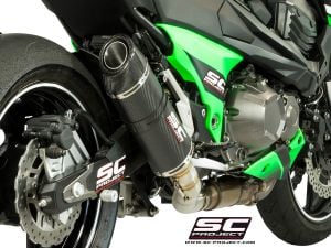Kawasaki Z800 SC Project Oval Slip On Egzoz - Mat Karbon + Link Pipe