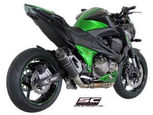 Kawasaki Z800 SC Project GP-Tech Slip On Egzoz - Mat Karbon