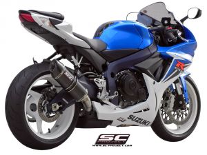 Suzuki GSX-R600 Oval SC Project Slip On Egzoz - Karbon