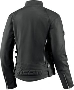 Icon Hella Bayan Deri Motosiklet Montu