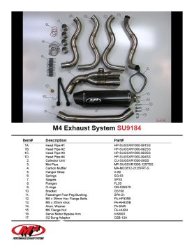Suzuki Gsx R1000 2012-2013 M4 Full Sistem Karbon Tüp Egzoz