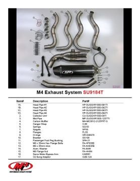 Suzuki Gsx R1000 2012-2013 M4 EVO Egzoz Full Titanyum