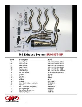 Suzuki Gsx R1000 2012-2013 M4 GP Evo Egzoz Full Titanyum