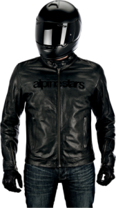 Alpinestars Black Shadow Huntsman Deri Motosiklet Montu