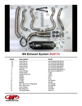 Suzuki Gsx R1000 2009-2011 M4 Full Sistem Karbon Tüp Egzoz