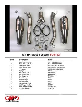 Suzuki Gsx R1000 2009-2011 M4 Paslanmaz Çelik Tüp Egzoz