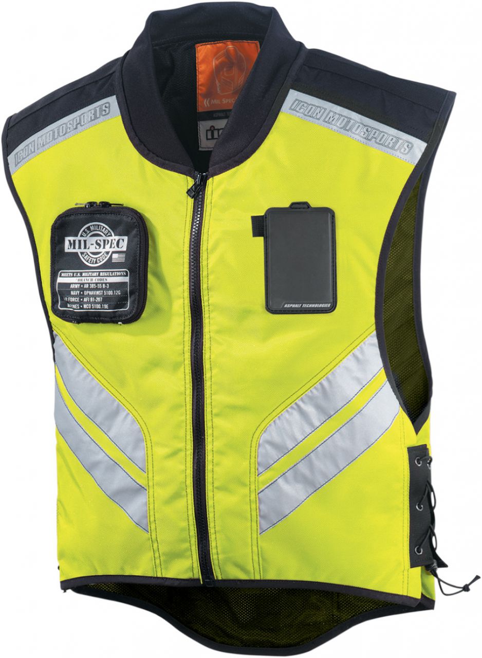 Icon Mil Spec Reflektif Motosiklet Yeleği 2X-Large