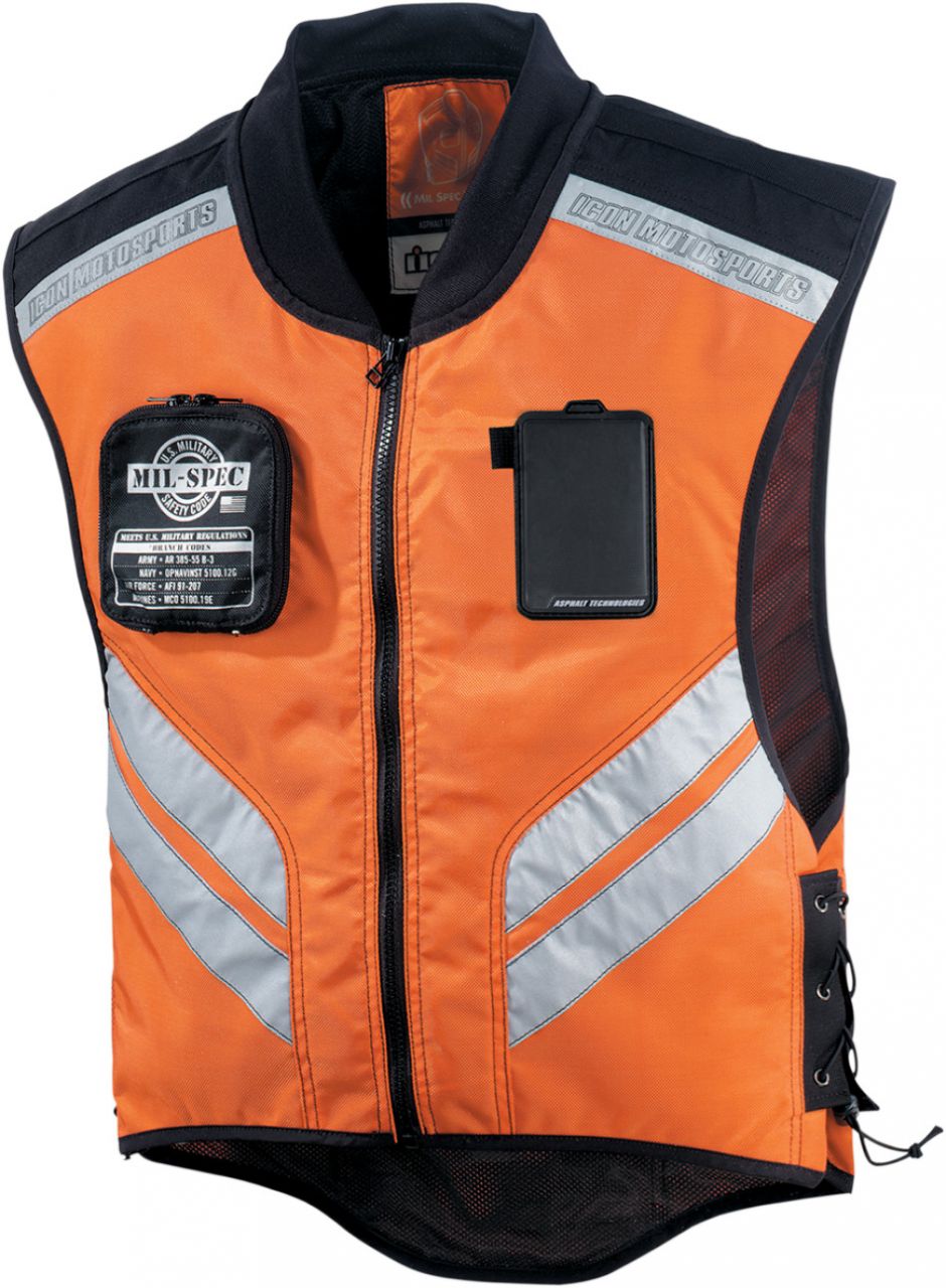 Icon Mil Spec Reflektif Motosiklet Yeleği X-Large