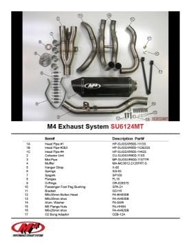 Suzuki Gsx R600 2011-2013 M4 Full Sistem Karbon Tüp Egzoz