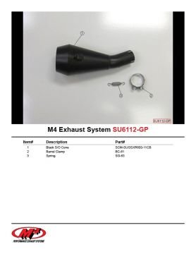 Suzuki Gsx R600 2011-2013 M4 GP Serisi Siyah Tüp Egzoz