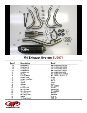 Suzuki Gsx R600 2008-2010 M4 Komple Egzoz Karbon Tüp