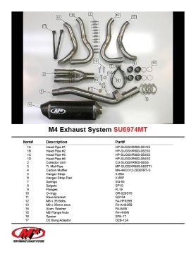 Suzuki Gsx R600 2008-2010 M4 Full Sistem Egzoz Karbon Tüp