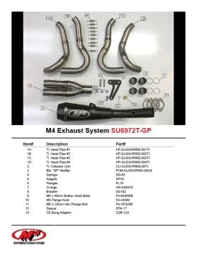 Suzuki Gsx R600 2008- 2010 M4 GP Full Sistem Evo Egzoz