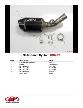 Suzuki Gsx R600 2006-2007 M4 Karbon Tüp Egzoz