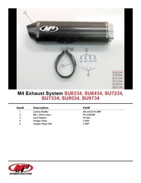 Suzuki Gsx R600 2004-2005 M4 Karbon Tüp Egzoz