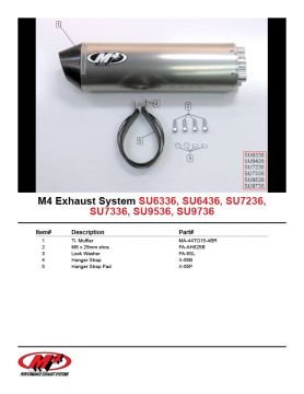 Suzuki Gsx R600 2004-2005 M4 Titanyum Tüp Egzoz