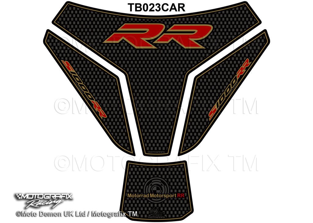 Bmw S1000RR 2015-2017 Model Motografix Tank Pad