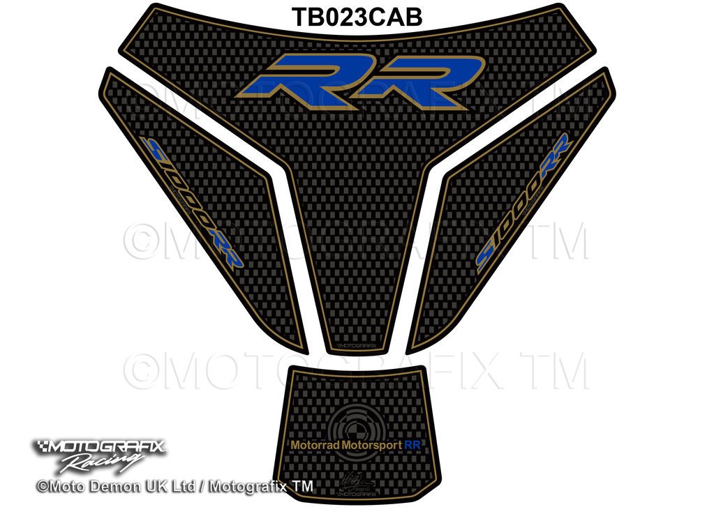 Bmw S1000RR 2015-2017 Model Motografix Tank Pad