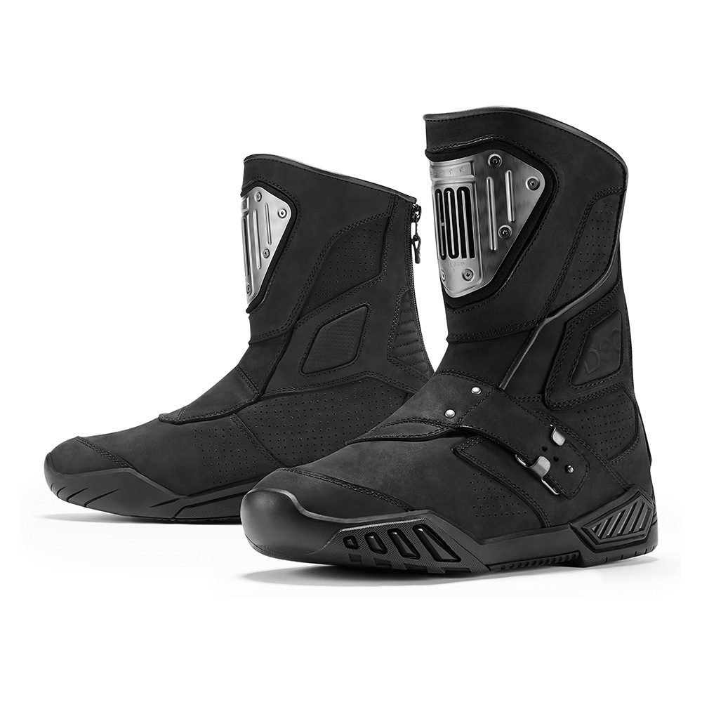 ICON 1000 Retrograde - Black Motosiklet Botu