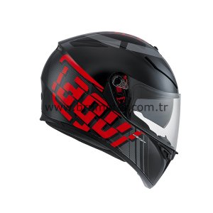 AGV K-3 SV Blk/Grey/Red Kask
