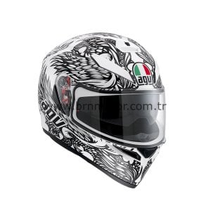 AGV K-3 SV Thyrus Pearl White/Black Plk Kask
