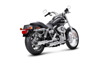Harley Davidson Dyna Super Glide Custom FXDC 2006-2014 Slip-On Line (Krom) Akrapoviç Egzoz
