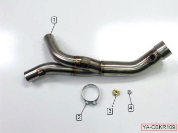 Yamaha Yzf R1 2009-2014 M4 Titanyum Çift Tüp Egzoz
