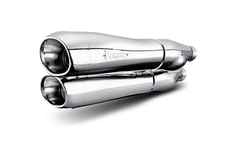 Harley Davidson Dyna Fat Bob FXDF 2008-2014 Slip-On Line (Krom) Akrapoviç Egzoz
